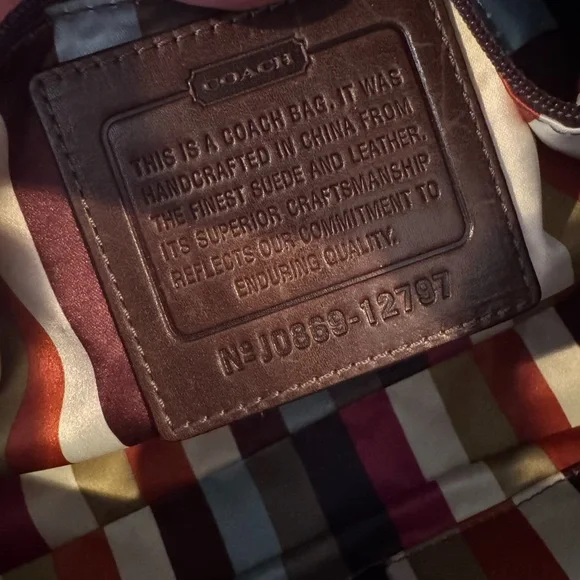 Vintage Coach Limited Edition Mahogany Haversack Bleecker Street Suede bag - Picture 5 of 12